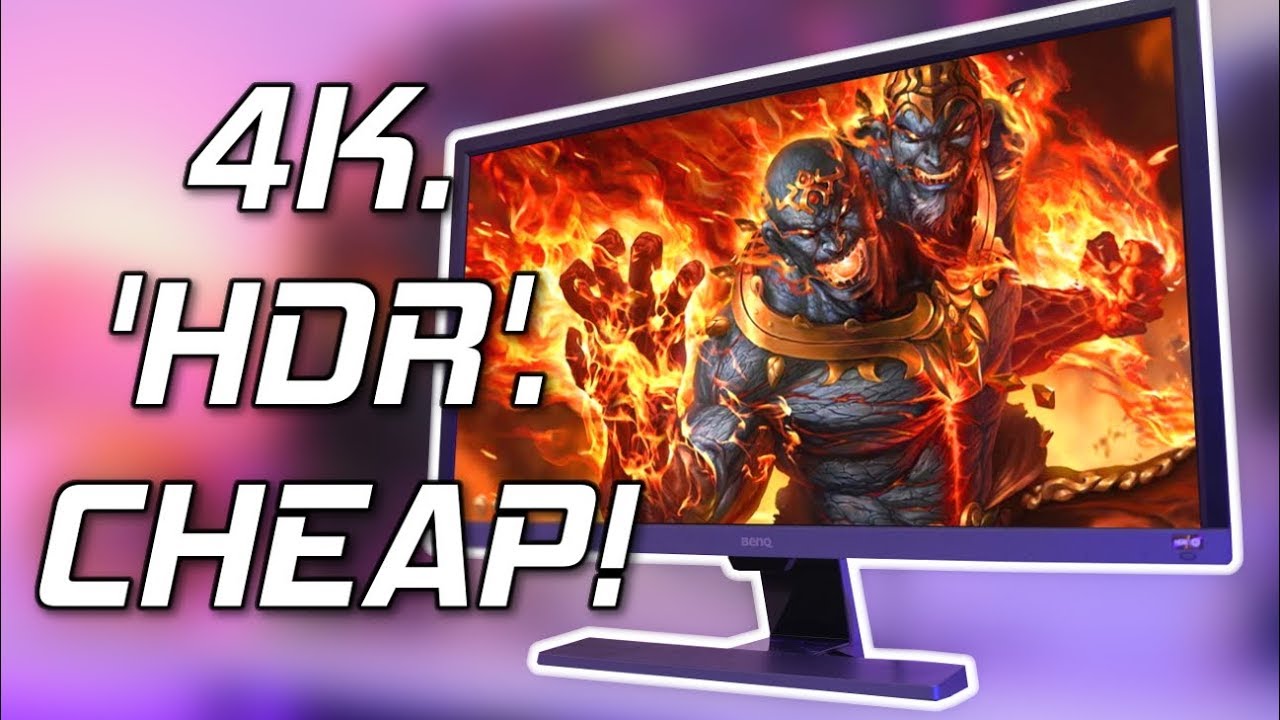 GAMING On The CHEAPEST 4K HDR Monitor... 👀