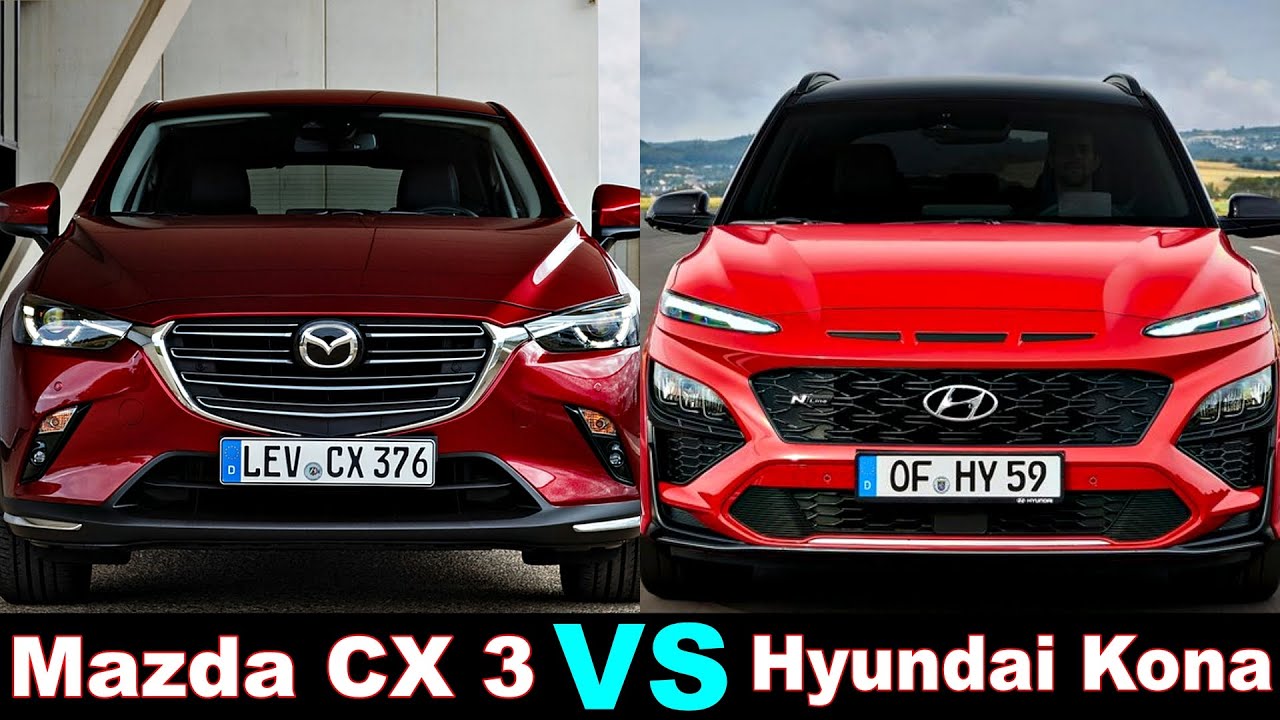 Mazda CX 3 vs Hyundai Kona (2021) Beautiful