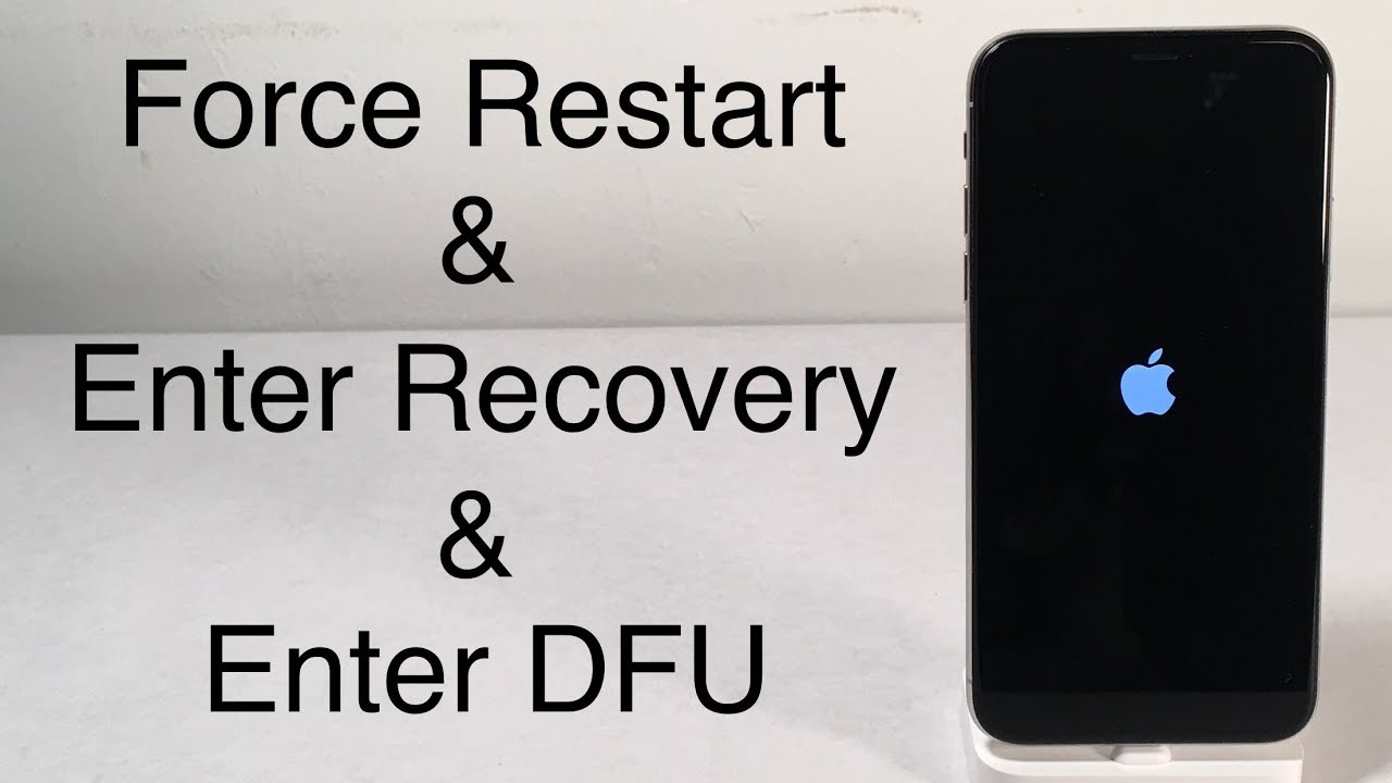 iPhone X / iPhone 8: How to Force Restart, Enter Recovery Mode & DFU Mode - CMC distribution English