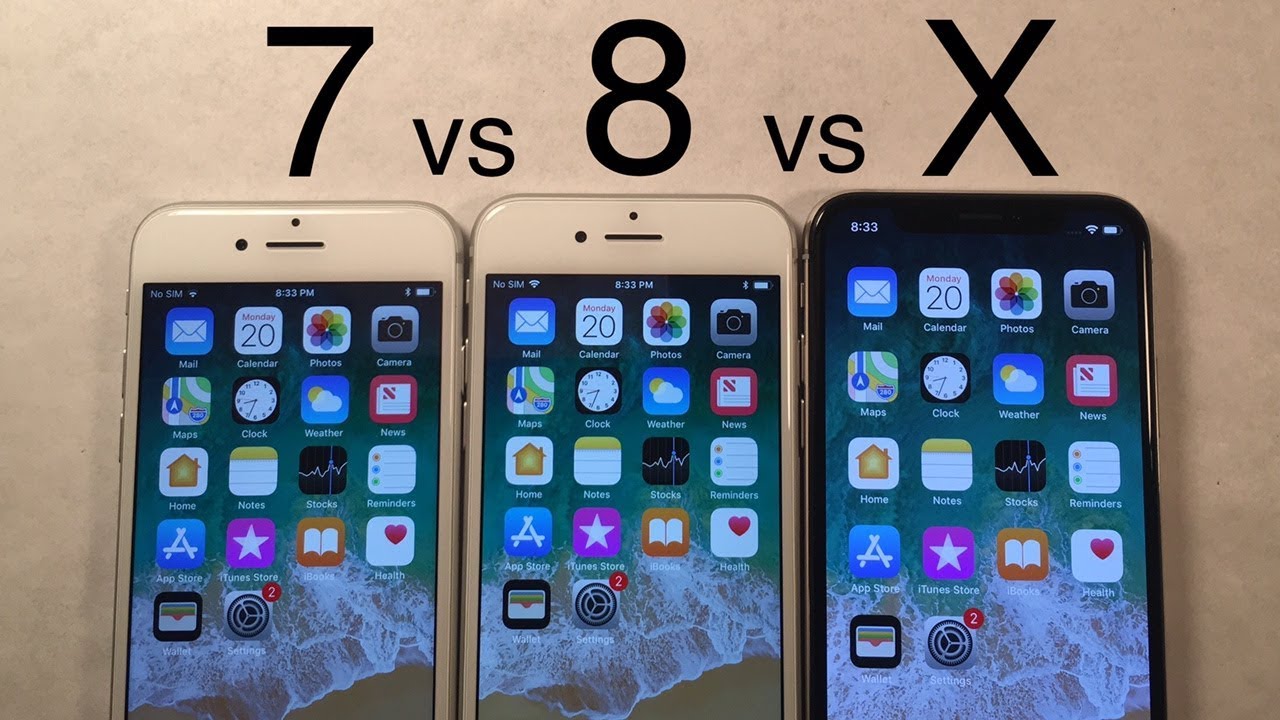 Perbandingan Kecepatan iPhone X vs iPhone 8 vs iPhone 7