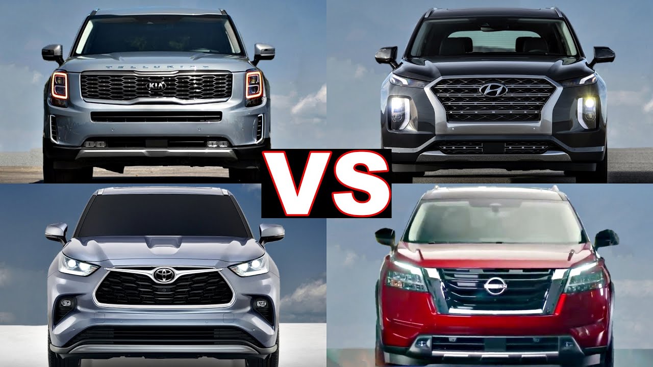 2022 Nissan Pathfinder vs Toyota Highlander, Kia Telluride & Hyundai