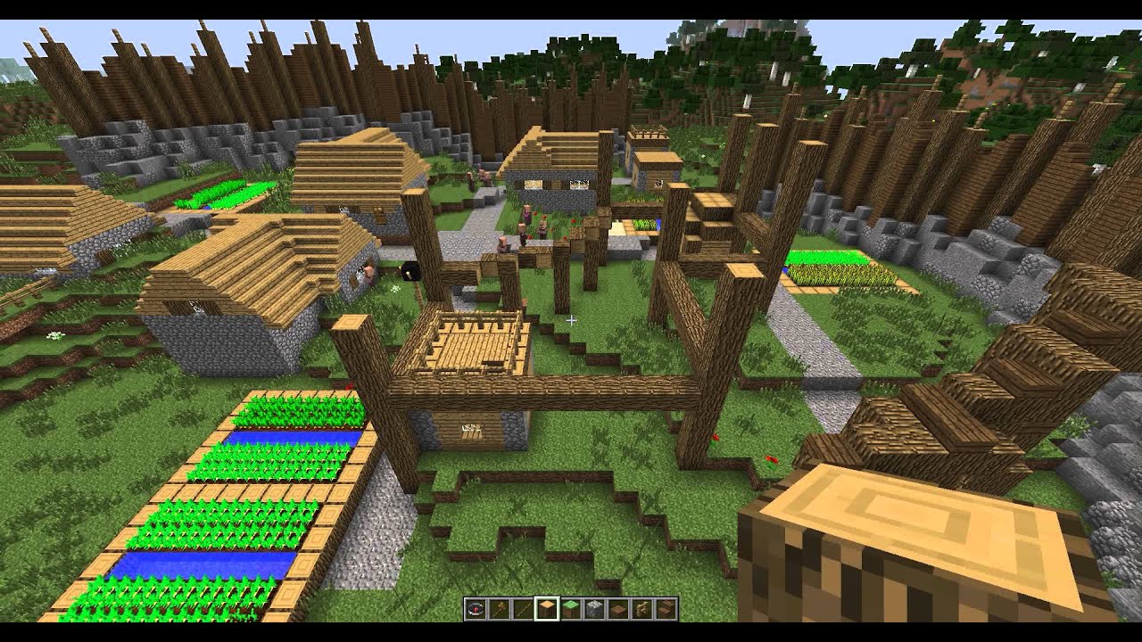 Minecraft Let S Build Let S Transform A Village Episode 1 Cmc Distribution English