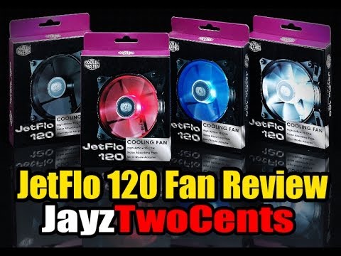 Cooler Master JetFlo 120 Fan Review! Worlds First POM Bearing!
