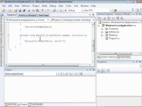 Generating Events in C# and Visual Basic.NET using Visual Studio 2010