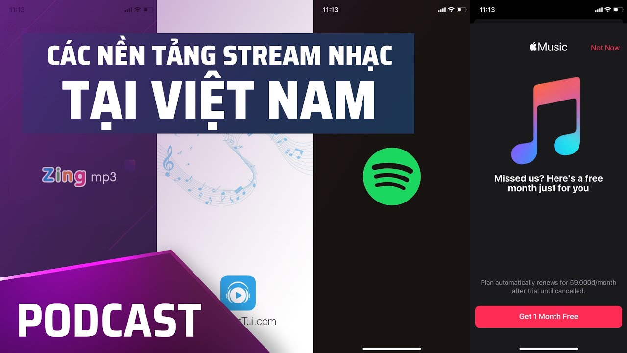 PodCast Video #1: Các nền tảng stream nhạc phổ biến tại Việt Nam
