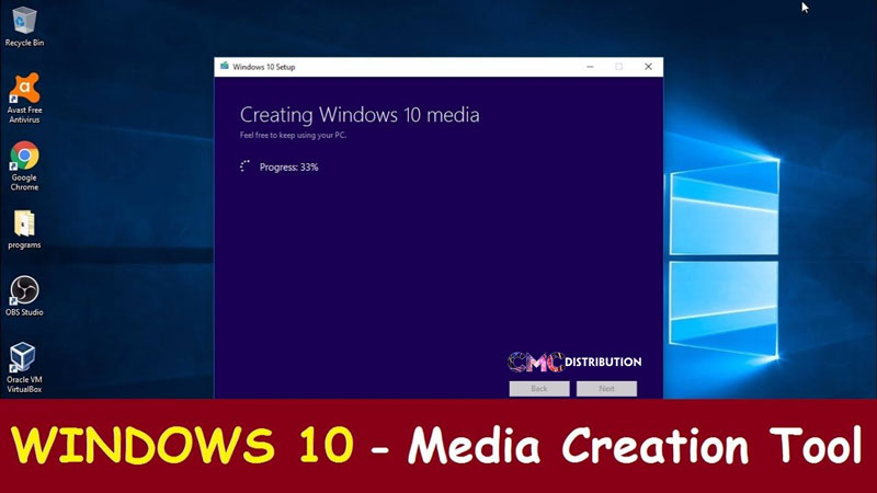mdoes microsoft media creation tool create windows 10 pro
