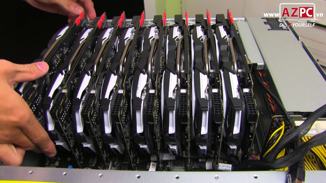 16 x GTX 1080 Ti , 4 x E5-2699 V4, 1,5TB RAM, stack by dual Asus ESC8000 G3 | AZPC TV