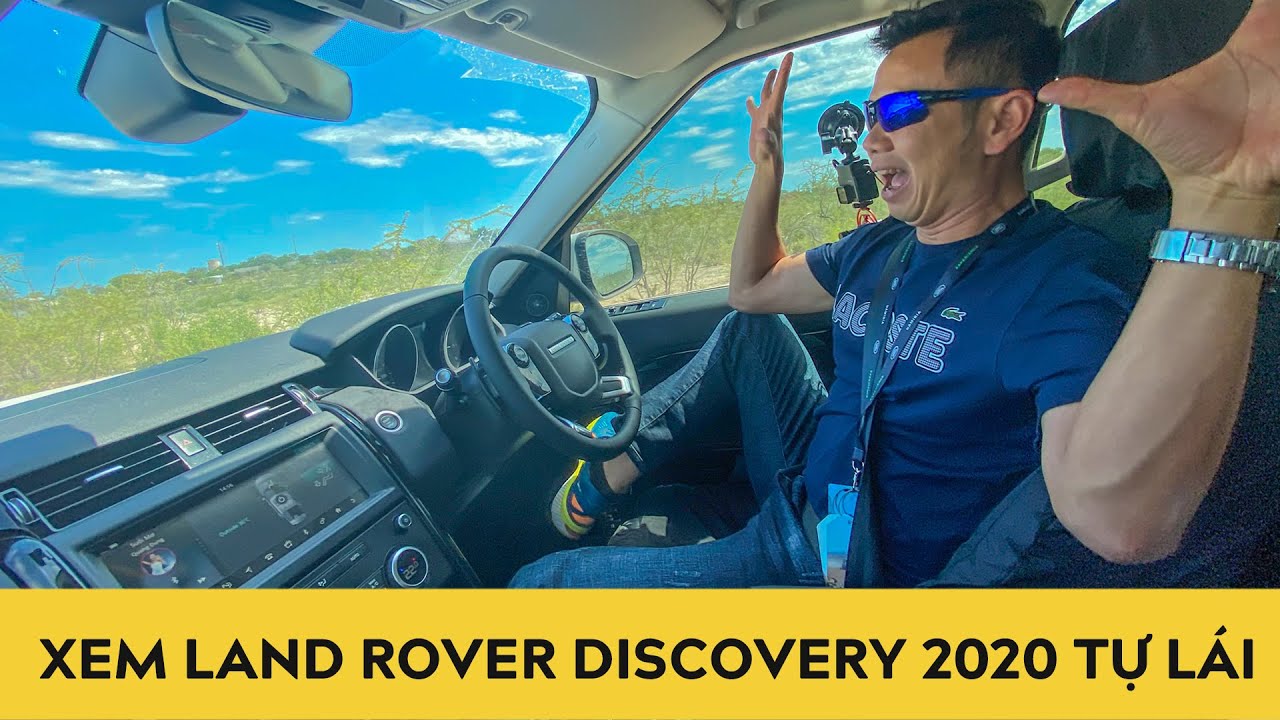 Che cảm biến xem Land Rover Discovery 2020 tự lái trên đường bụi mịt mù