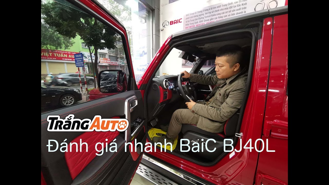 Đánh giá nhanh xe Tàu BaiC BJ40L - vỏ Jeep Wrangler nội thất Mercedes G