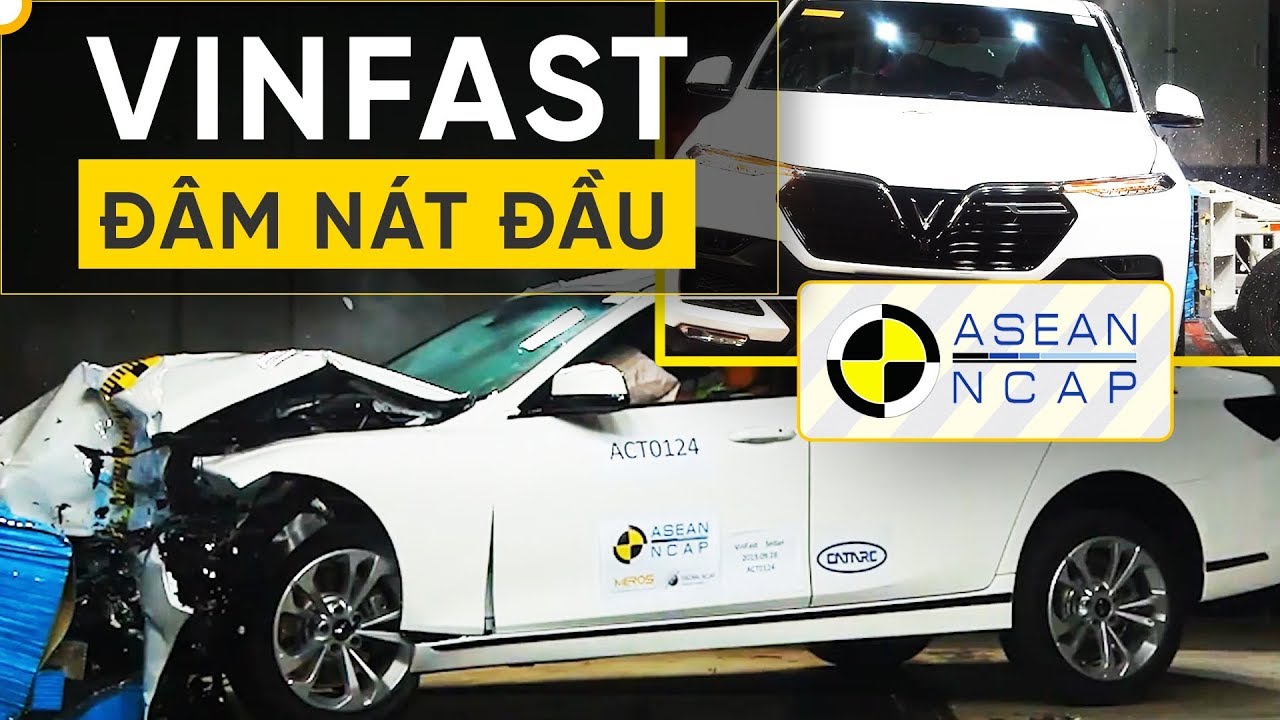 Xe VinFast thử nghiệm đâm nát đầu, ngang hông theo chuẩn ASEAN NCAP