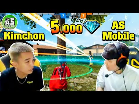 [Free Fire] AS Rủ Kimchon Solo 5000 Kim Cương Cực Khét !!! | AS Mobile