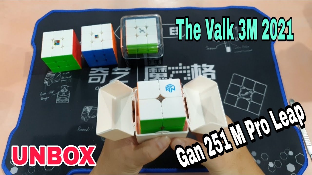 UNBOX ! Rubik Gan 251 M Pro Leap & The Valk 3M 2021 ( Cube Rubik )