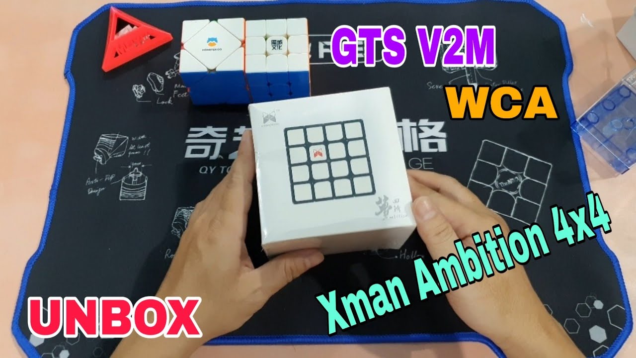 UNBOX ! Rubik Xman Ambition 4x4 & Weilong GTS V2M WCA ( Cube Rubik )