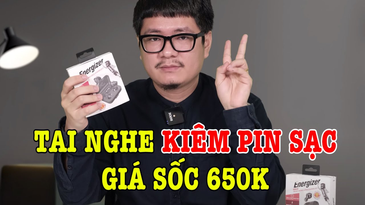 Trên tay tai nghe kiêm Pin sạc dự phòng GIÁ SIÊU RẺ Energizer