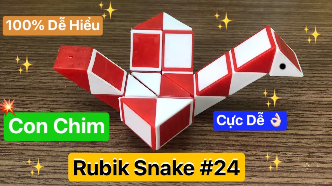 Rubik snake #24 - Con Chim || Minh-Oz Vlog